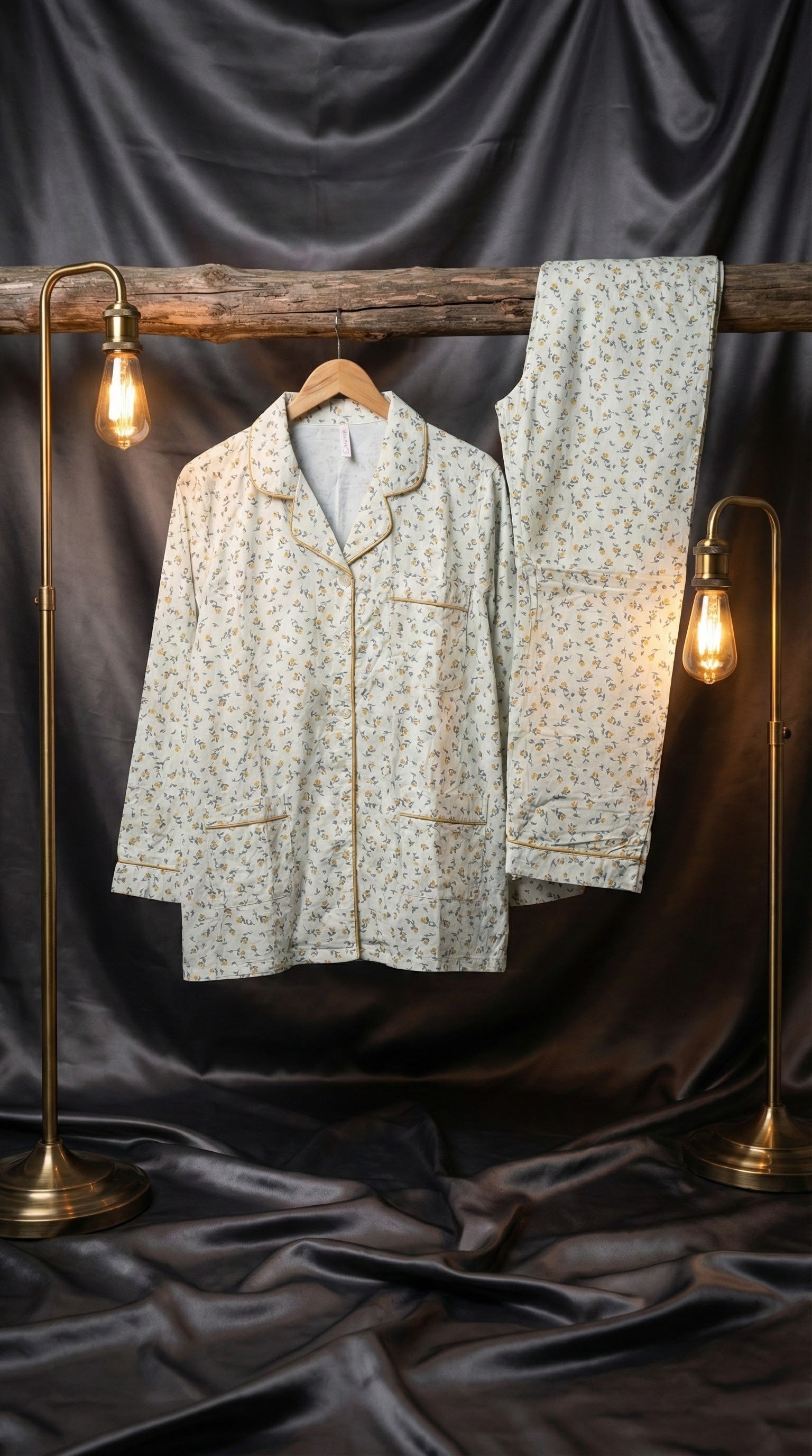 The Golden Hour Lounge Set | Vintage Floral Print